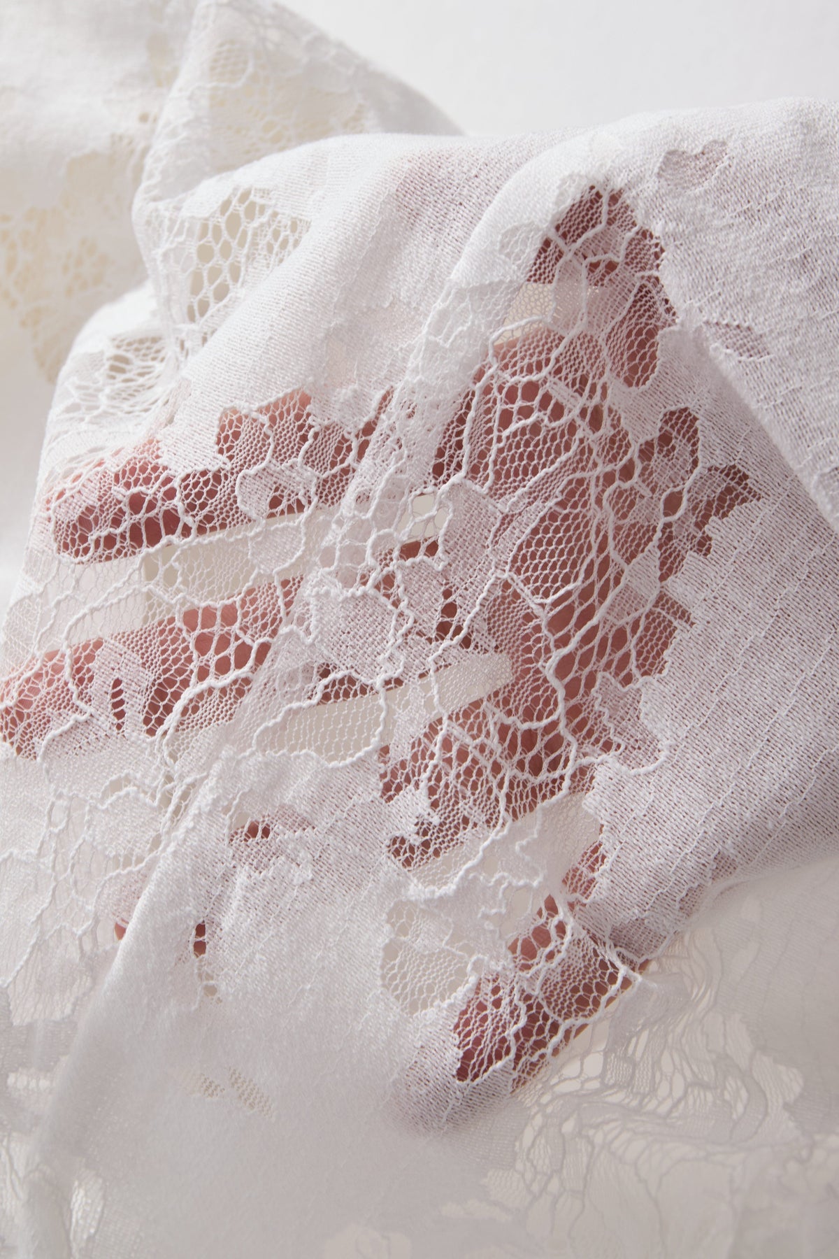 Tailored Blazer with Lace Back Detail - White