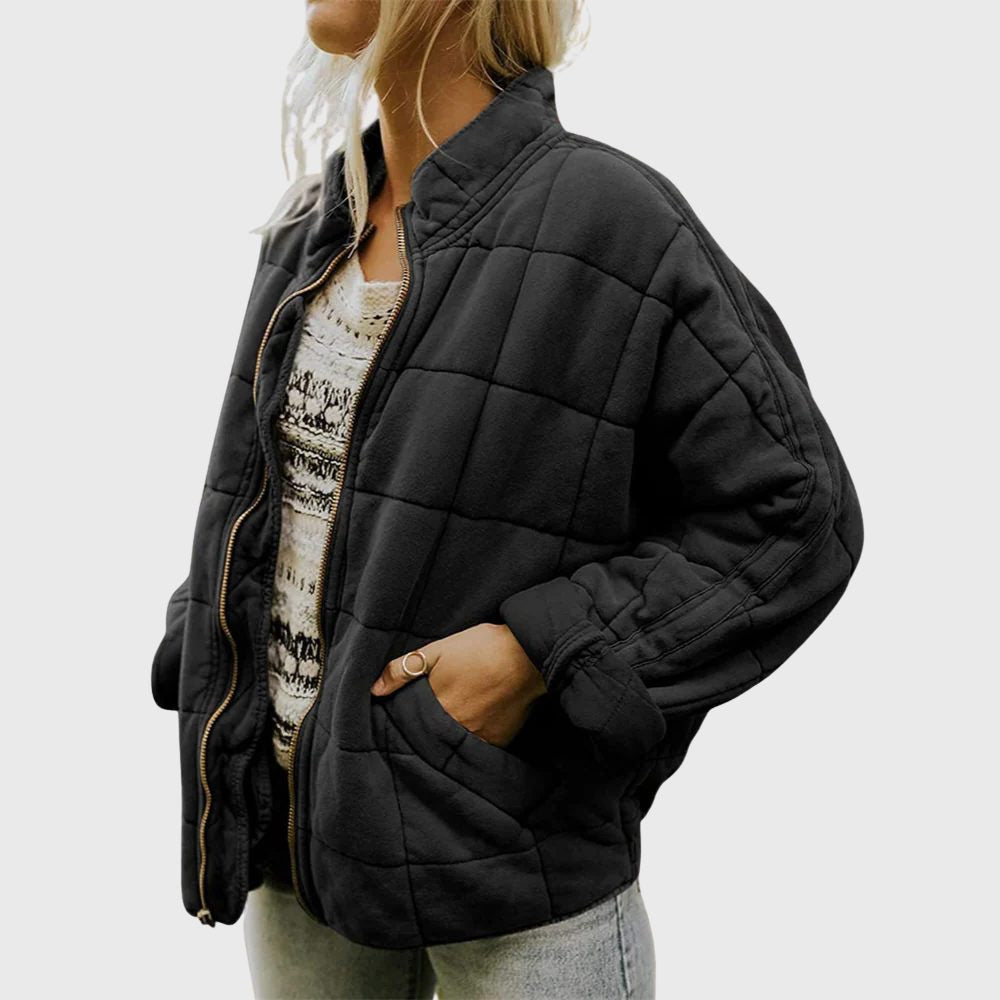 Bomberjacke mit Steppung und weitem Schnitt für Damen