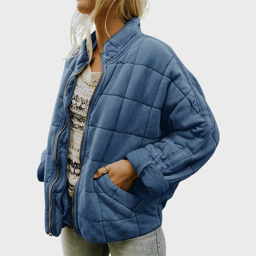 Bomberjacke mit Steppung und weitem Schnitt für Damen