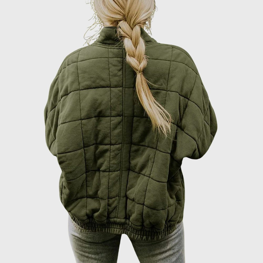 Bomberjacke mit Steppung und weitem Schnitt für Damen