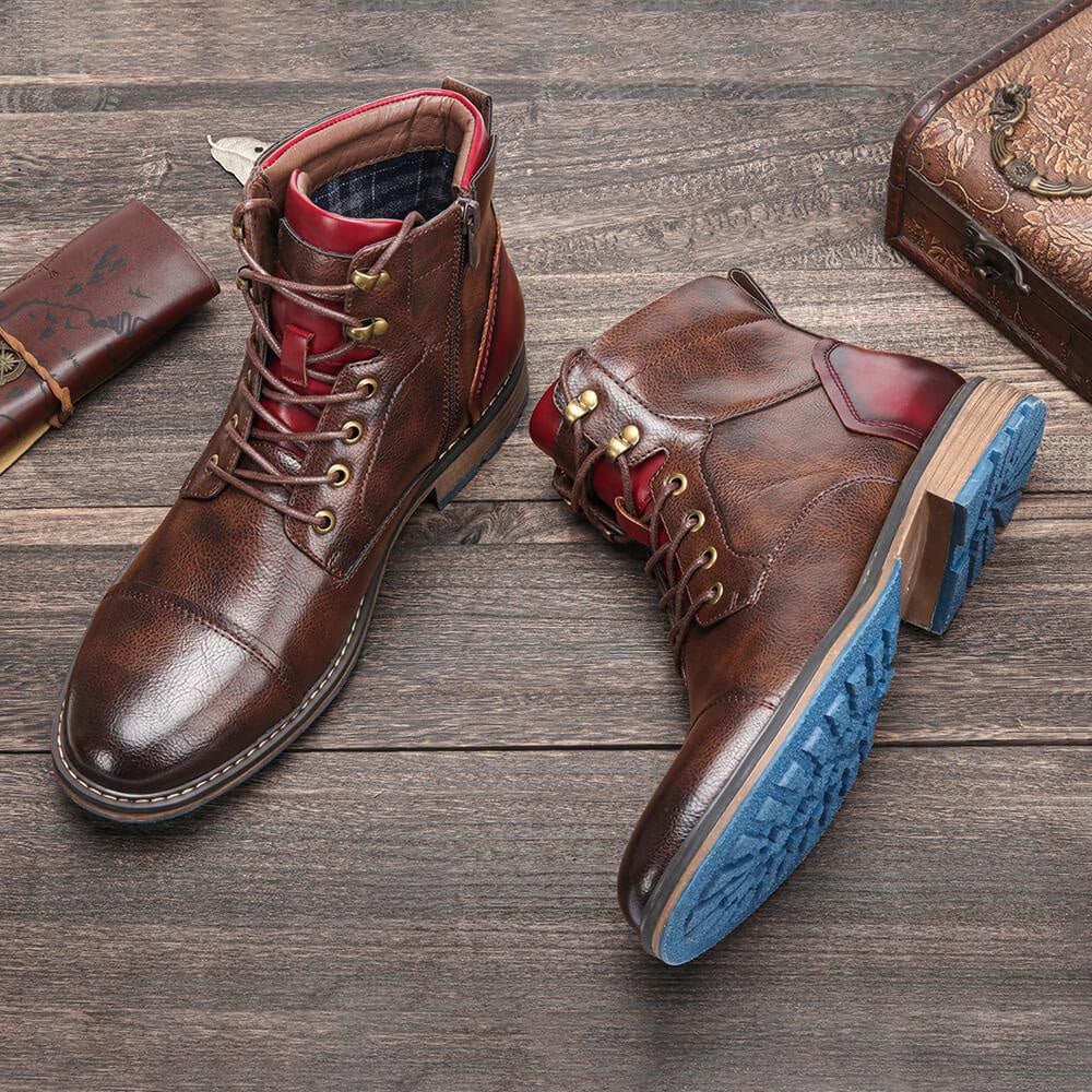 Boots aus Leder im Oxford-Stil für Herren