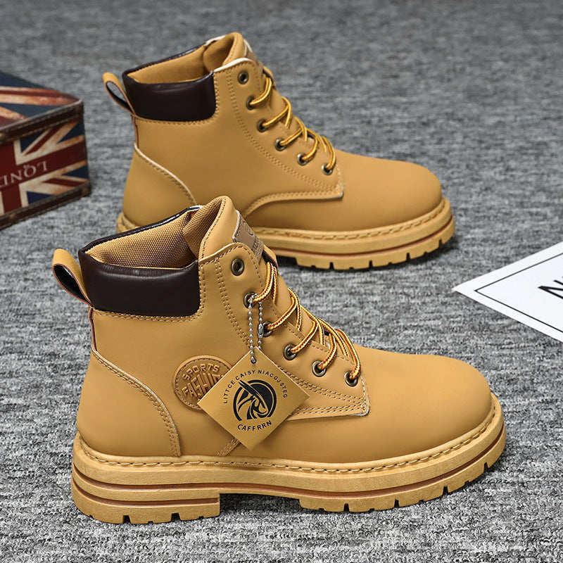 Boots mit Schnürung und dicker Profilsohle für Herren