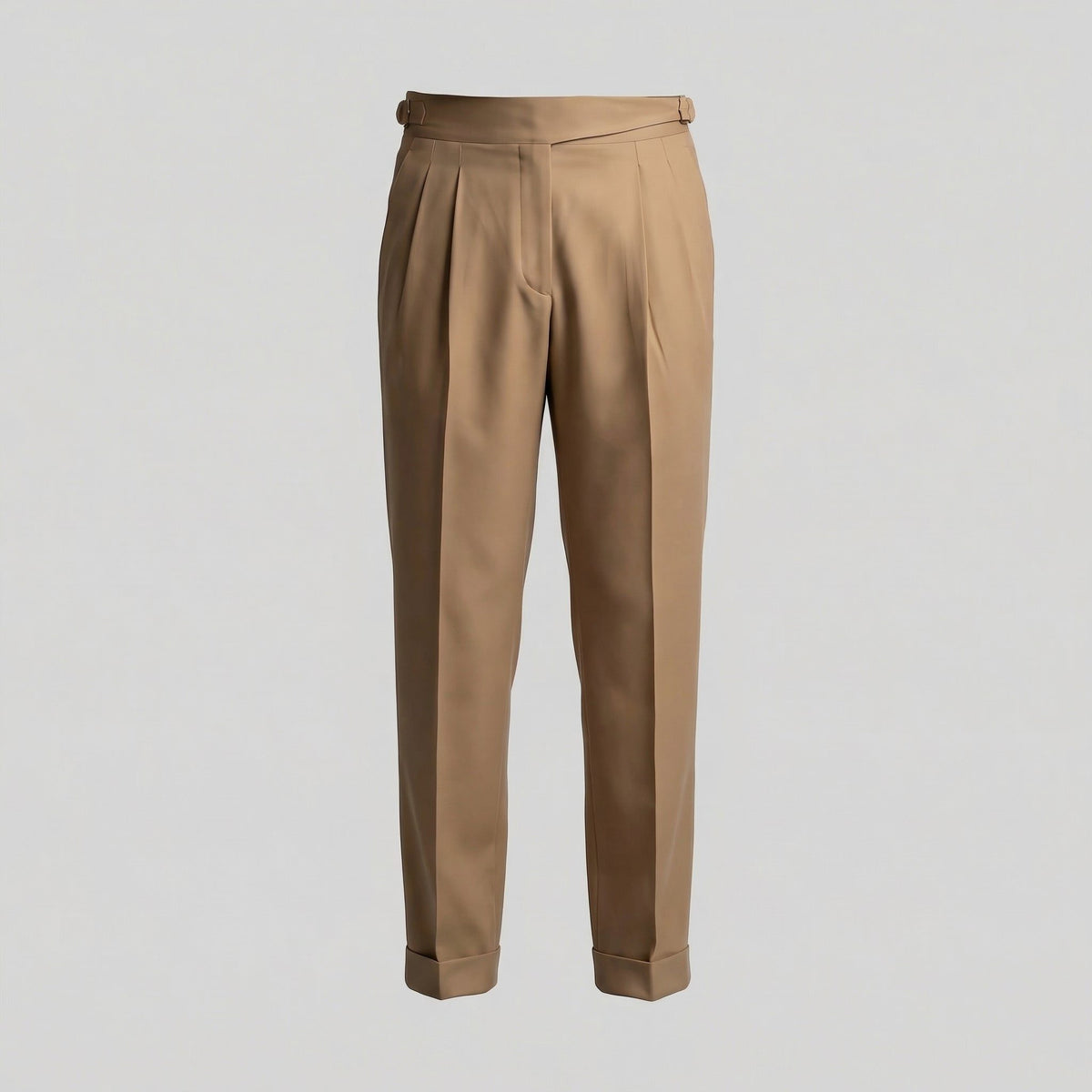 Bundfaltenhose mit geradem Bein und Knöchellänge für Herren