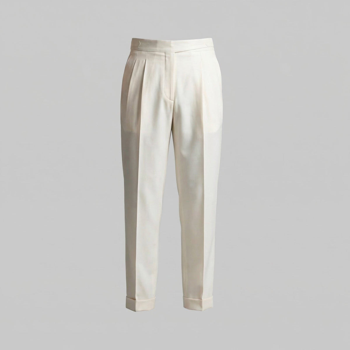 Bundfaltenhose mit geradem Bein und Knöchellänge für Herren