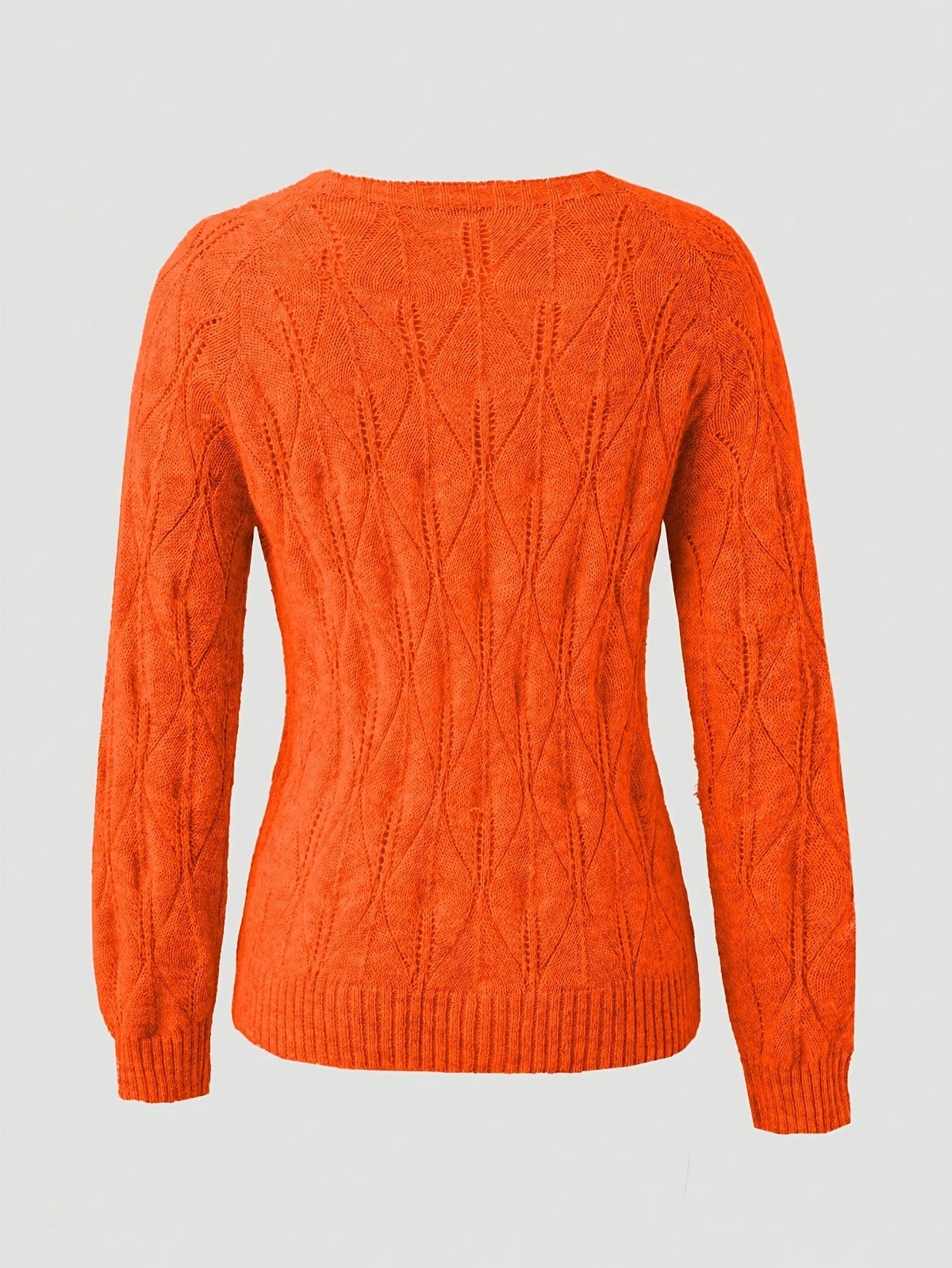 Cardigan mit Wellenmuster und Perlenknöpfen für Damen