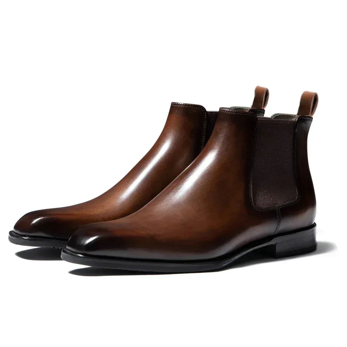 Chelsea Boots aus Leder mit elastischen Seiten für Herren