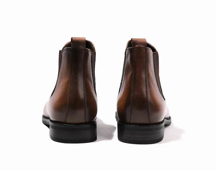 Chelsea Boots aus Leder mit elastischen Seiten für Herren