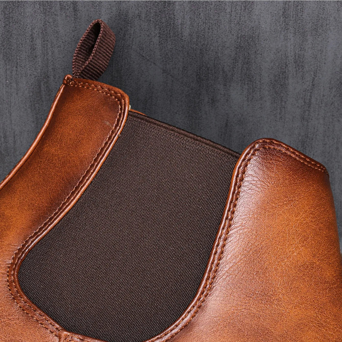 Chelsea Boots mit elastischem Seitenteil und Gummisohle für Herren