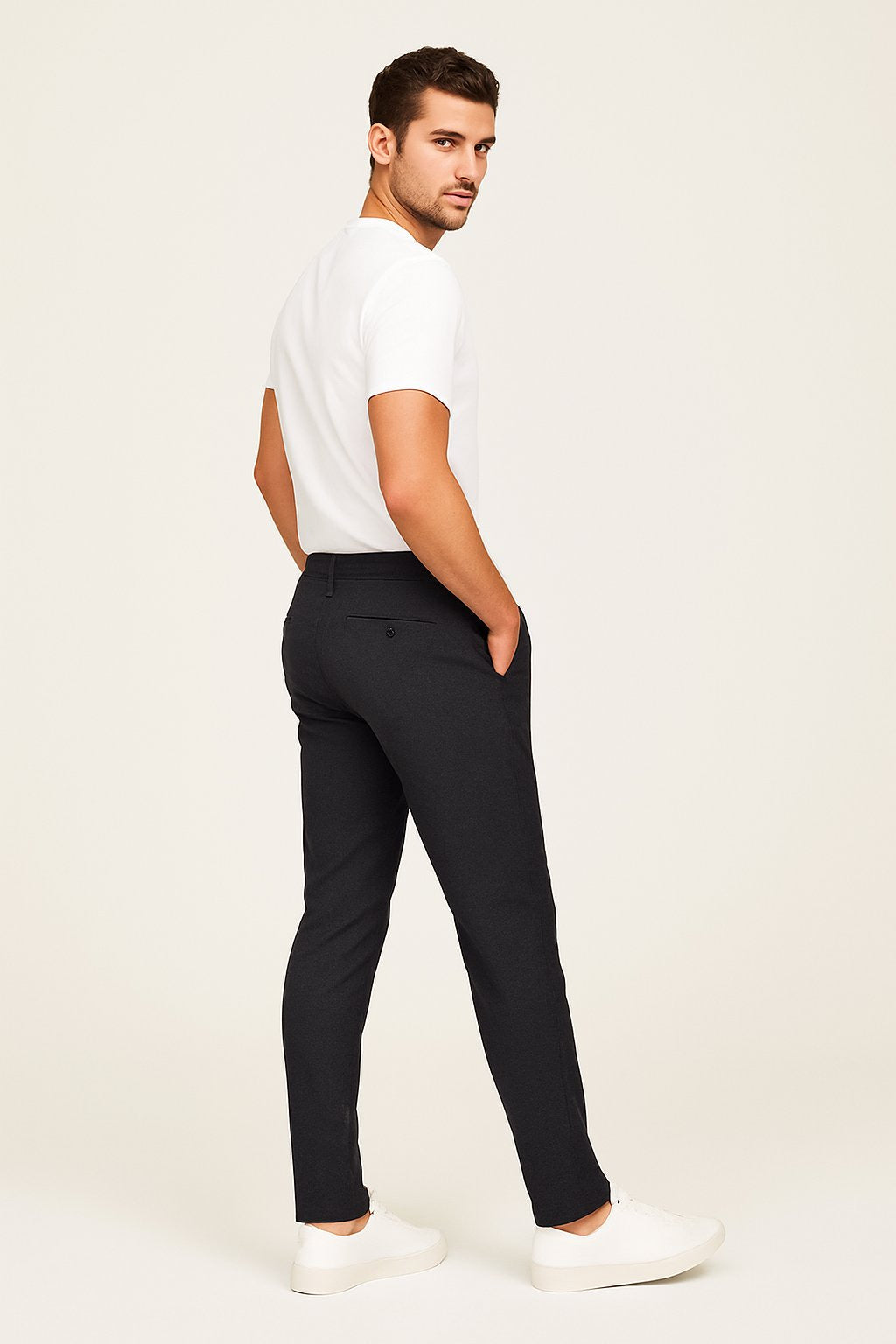 Chino Hose mit schmalem Bein und Seitentaschen für Herren