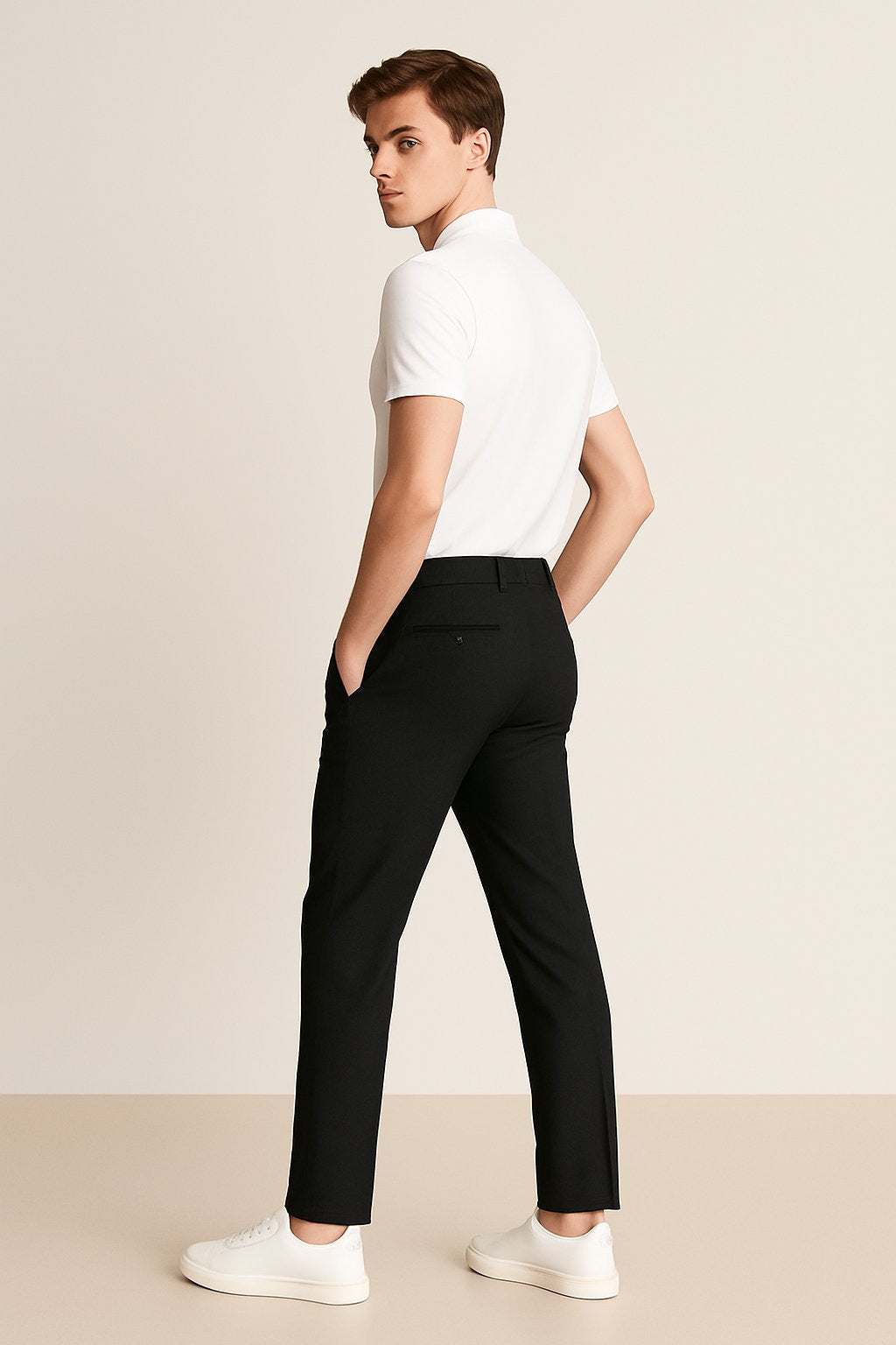 Chino Hose mit schmalem Bein und Seitentaschen für Herren