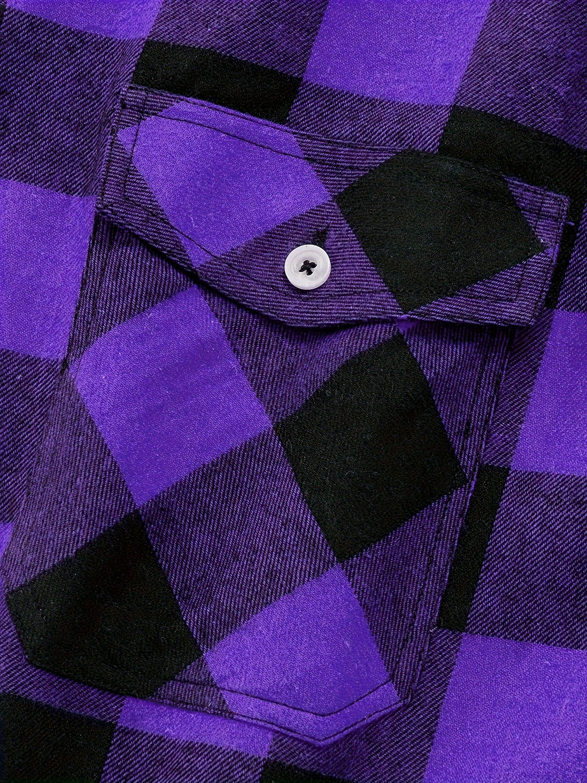 Flanellhemd mit geknöpften Brusttaschen für Herren