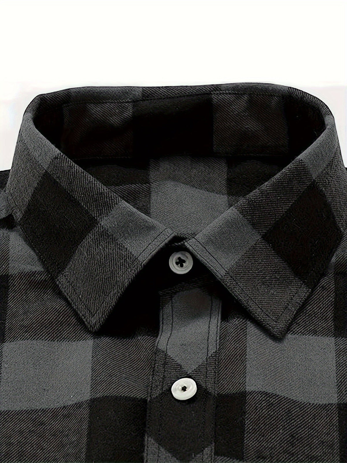 Flanellhemd mit geknöpften Brusttaschen für Herren