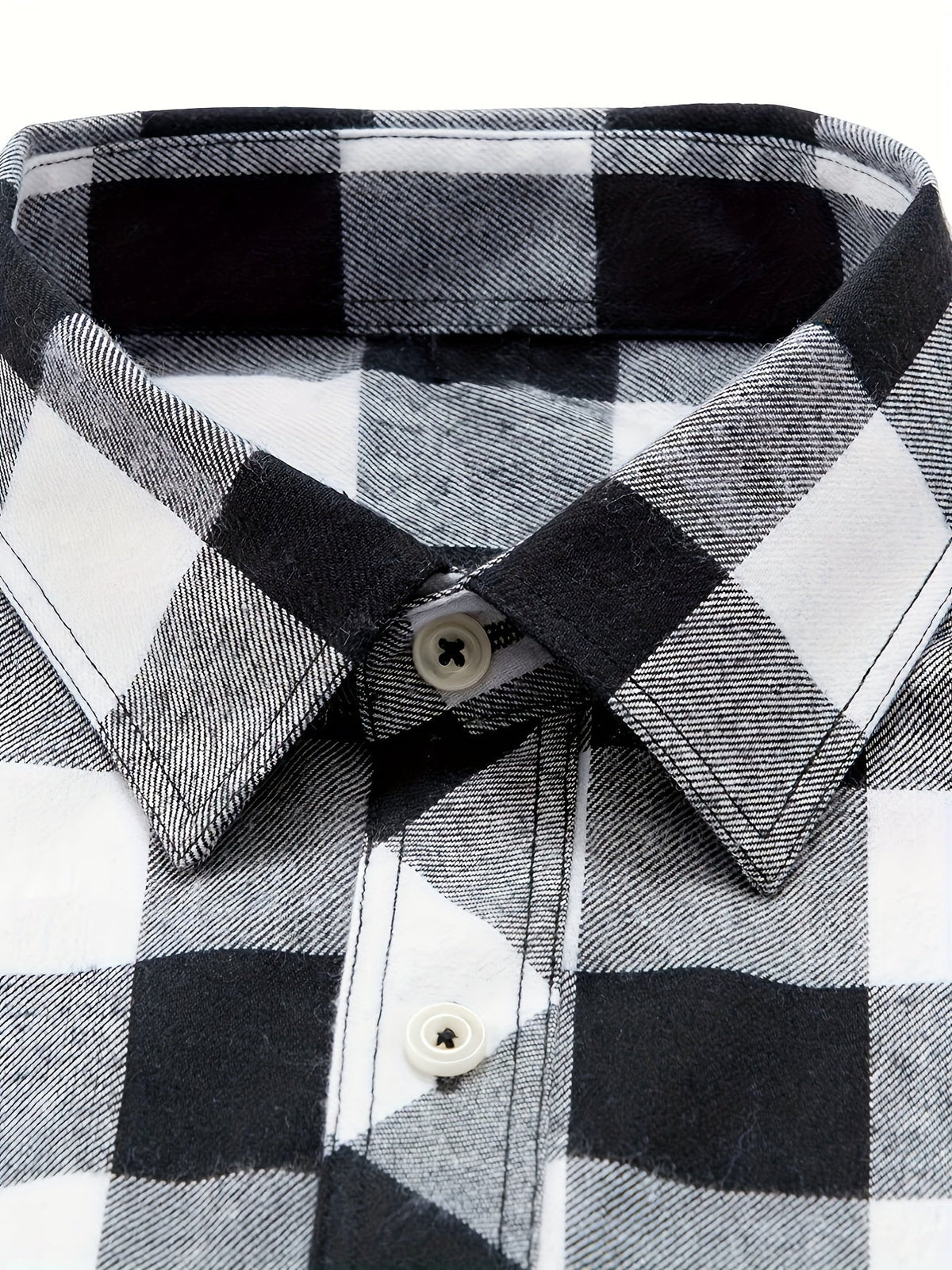 Flanellhemd mit geknöpften Brusttaschen für Herren