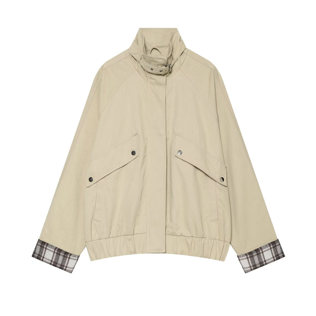 Übergangsjacke mit Stehkragen und Taillenbund für Damen