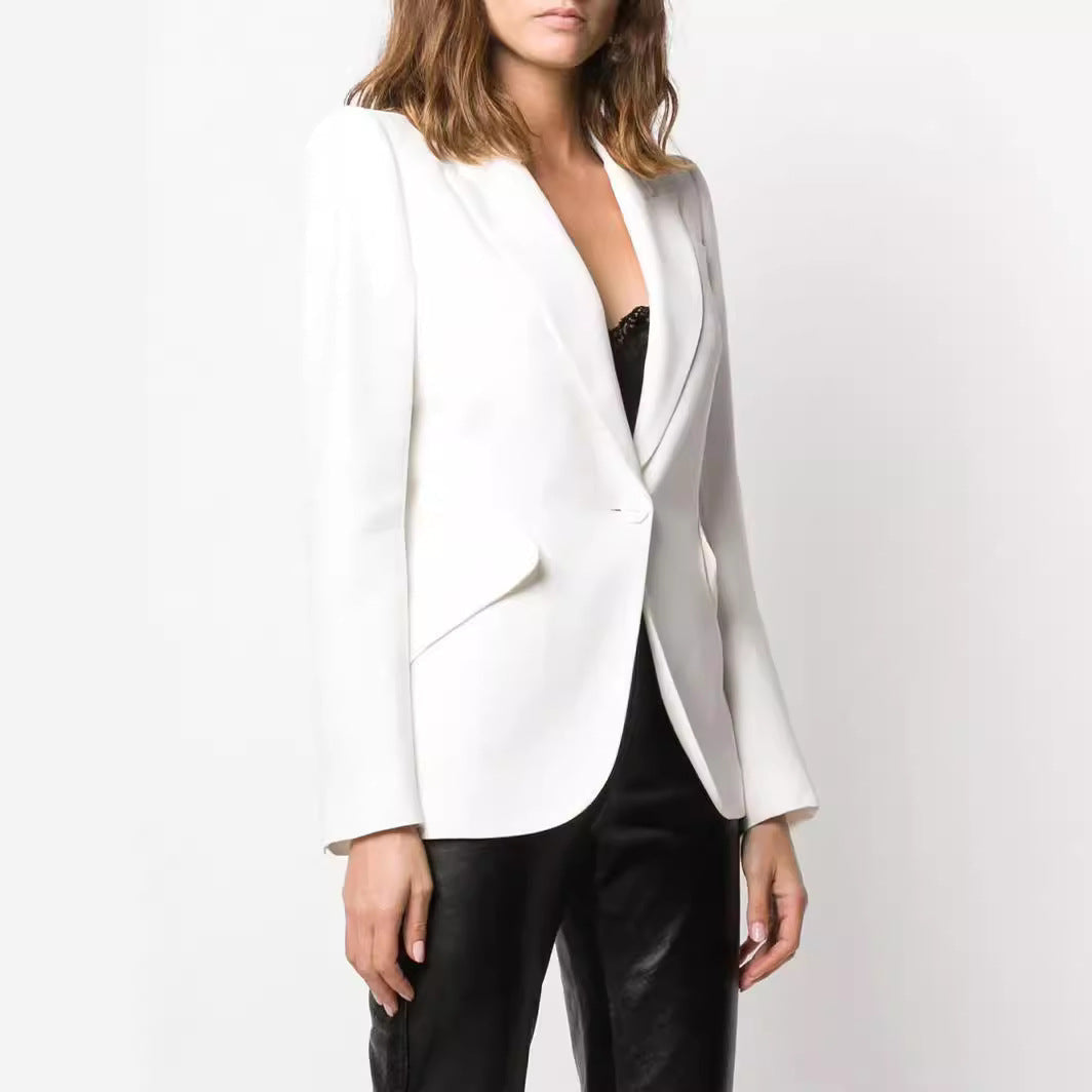Lederhose aus Kunstleder mit hoher Taille und Bootcut für Damen
