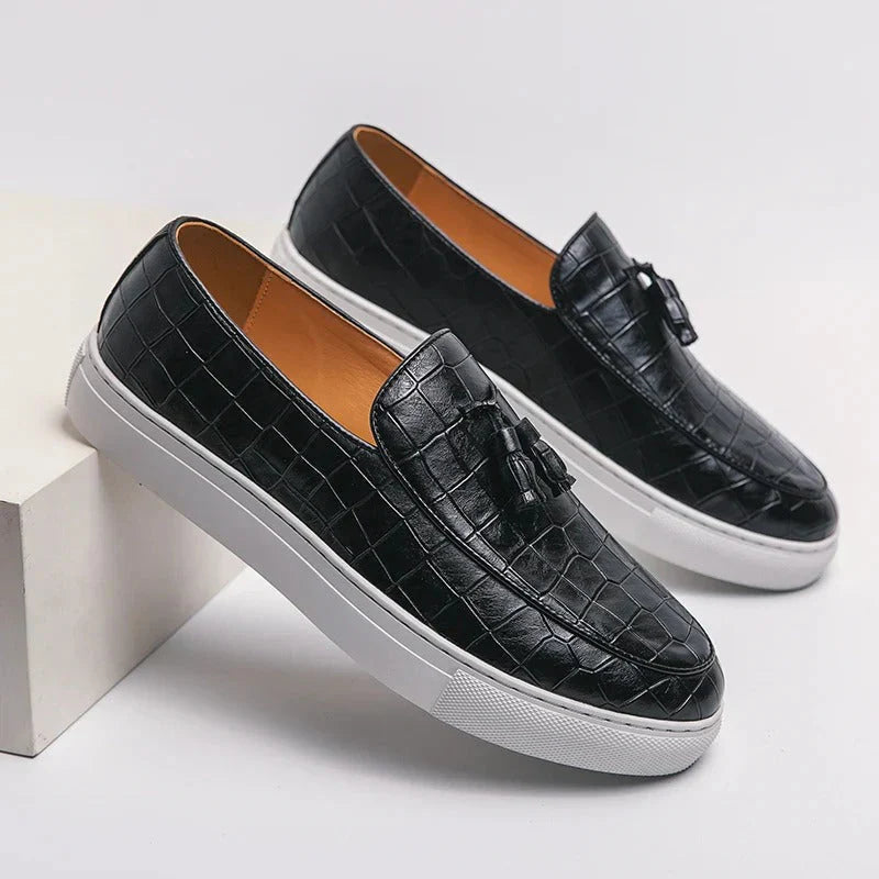 Loafer mit Quasten und Gummisohle für Herren