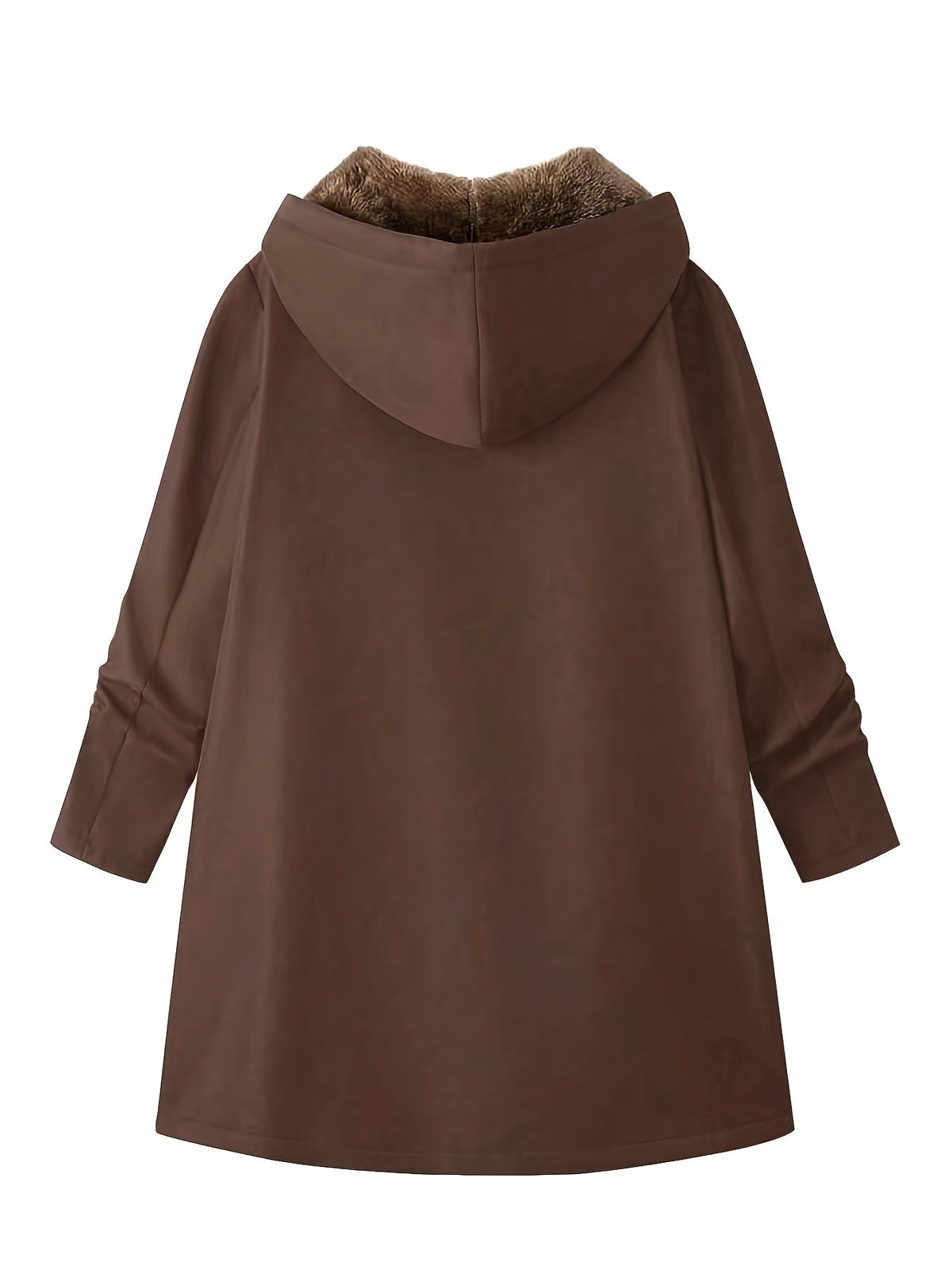 Mantel mit Kapuze und langem Schnitt für Damen