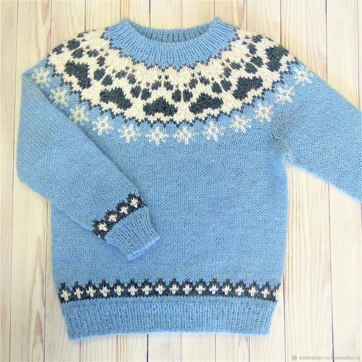 Norweger Pullover mit Fair-Isle-Muster und Rundhals für Damen