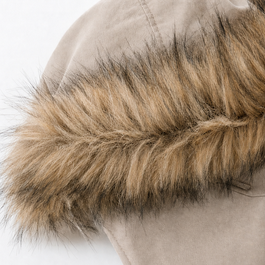 Parka mit geradem Schnitt und Kapuze für Damen