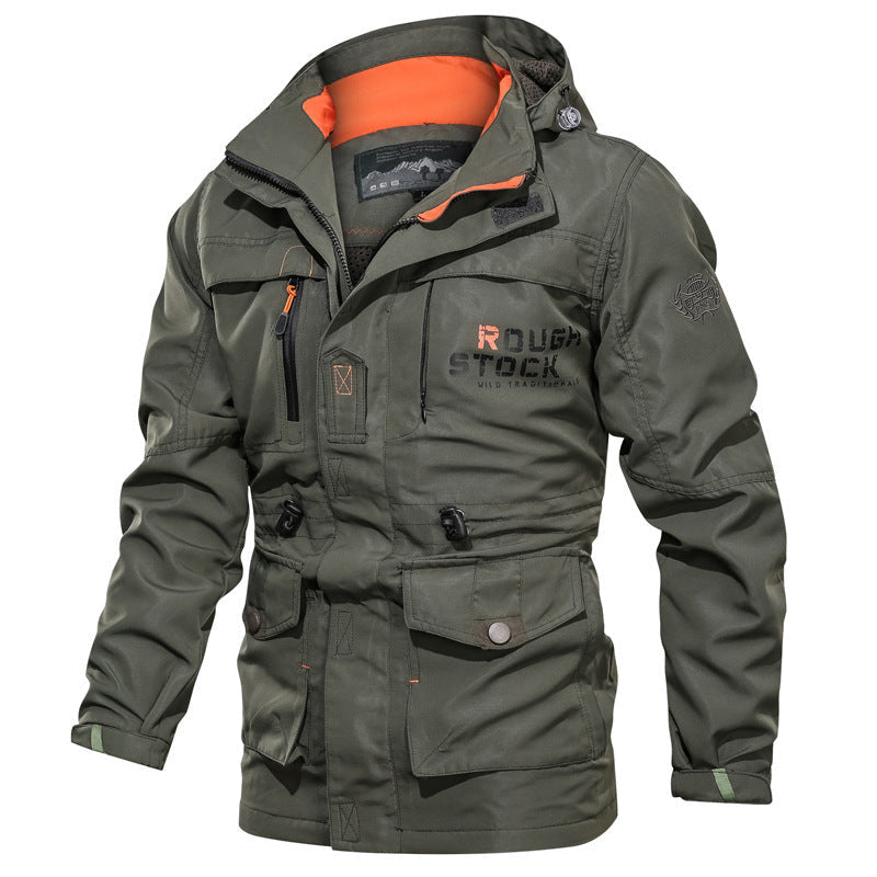 Parka mit Kapuze und Taillenzug für Herren