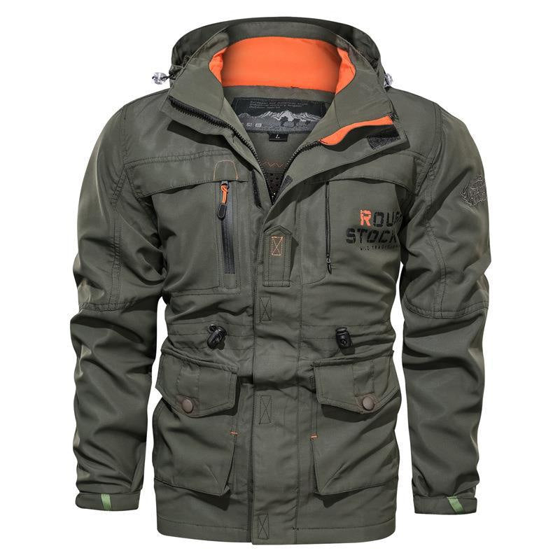 Parka mit Kapuze und Taillenzug für Herren