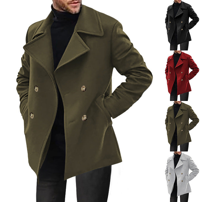 Cabanjacke mit breitem Revers und Taillierung für Herren