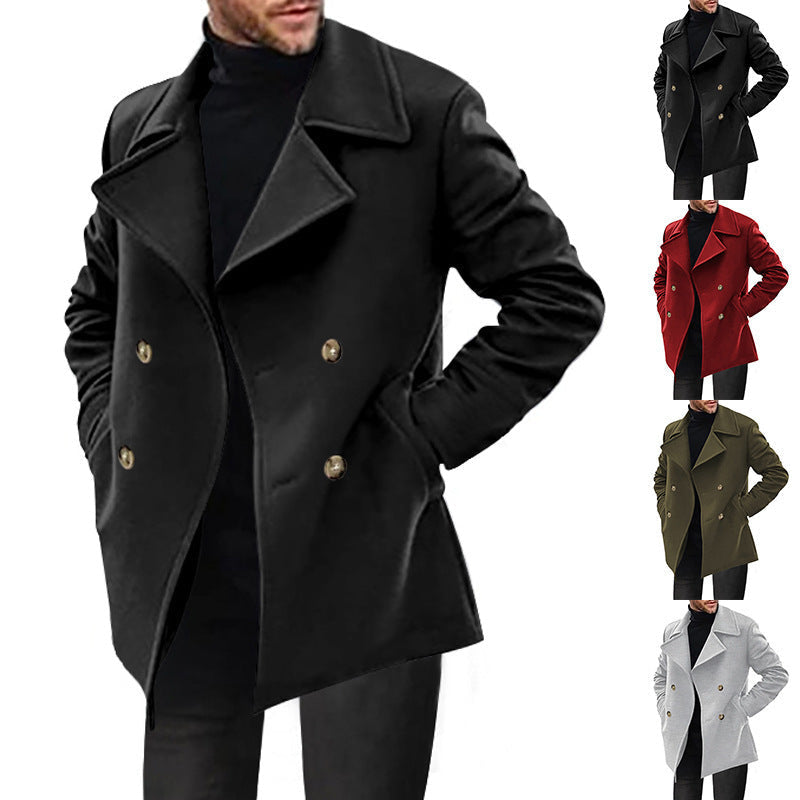 Cabanjacke mit breitem Revers und Taillierung für Herren