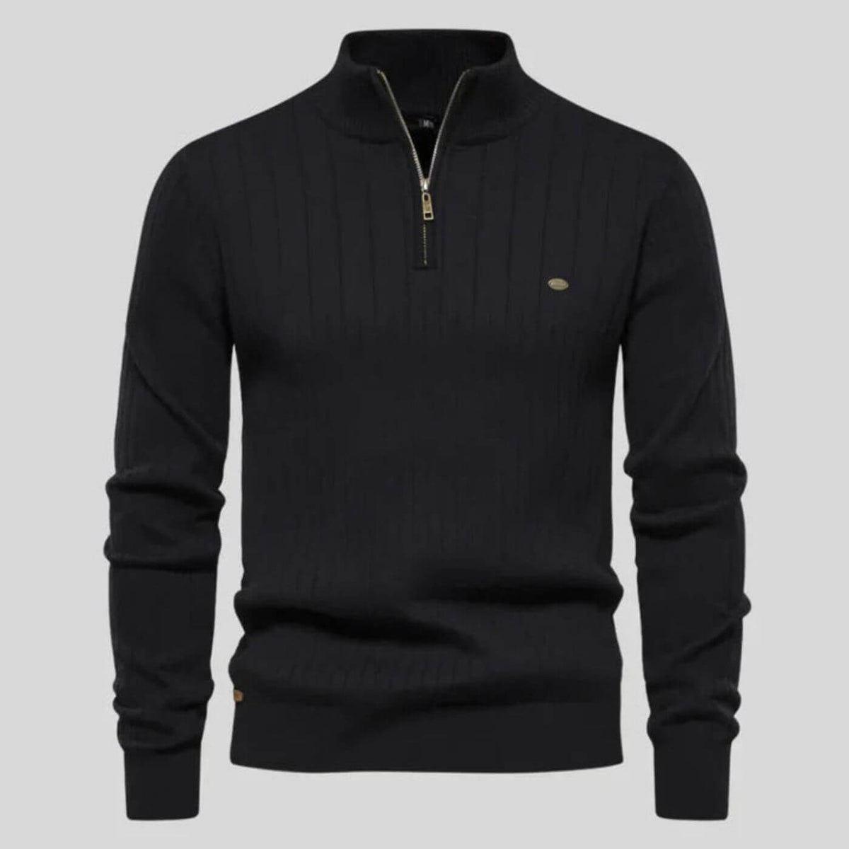 Pullover mit feiner Textur und strukturierter Passform für Herren