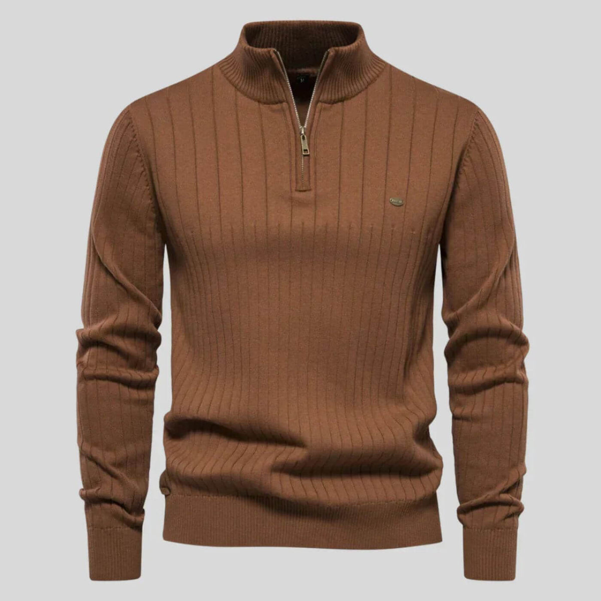 Pullover mit feiner Textur und strukturierter Passform für Herren