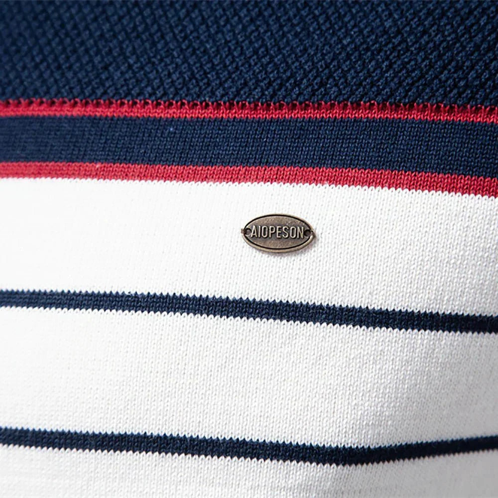 Pullover mit Feinstrick und Rippbündchen für Herren