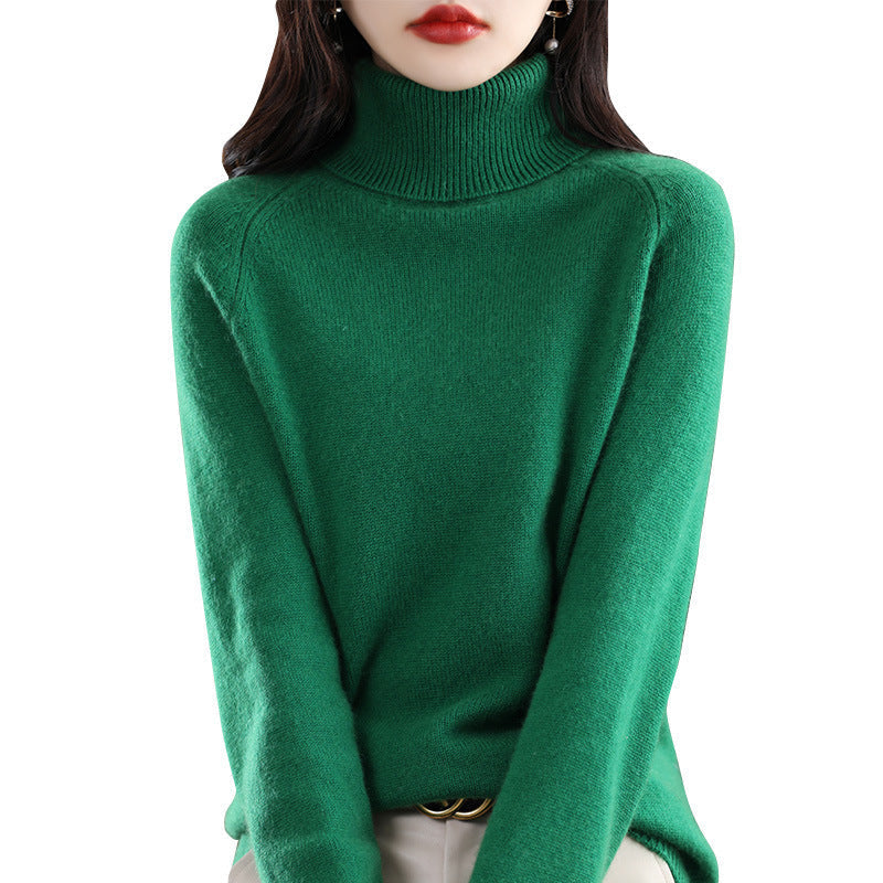 Pullover mit Hochkragen und Raglanärmeln für Damen