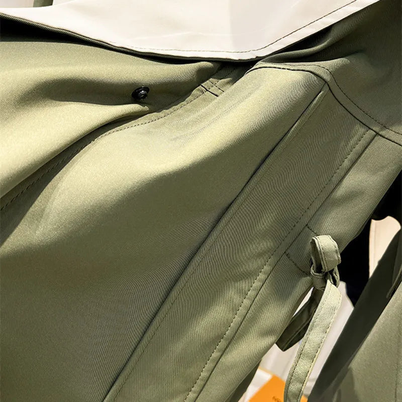 Übergangsjacke mit Kapuze und Taillenkordelzug für Damen
