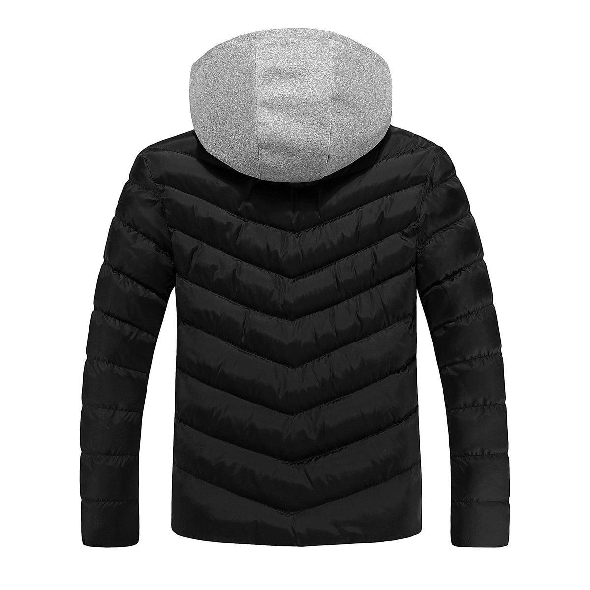 Steppjacke mit Kapuze und Kontrastfutter für Herren