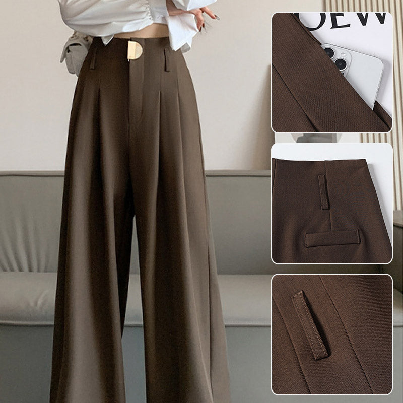 Stoffhose mit hoher Taille und elegantem Schnitt für Damen