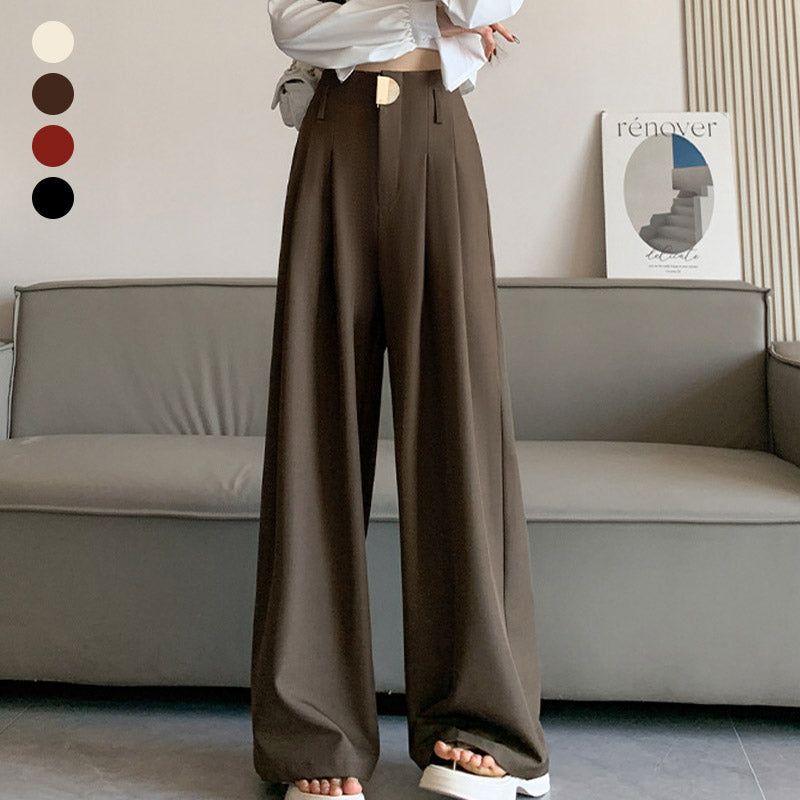Stoffhose mit hoher Taille und elegantem Schnitt für Damen