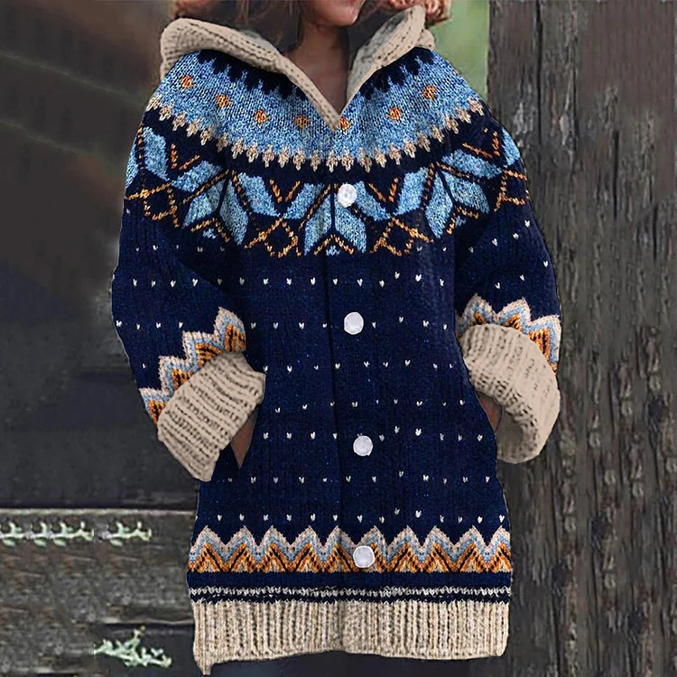 Strickjacke aus Wolle mit normaler Passform für Damen
