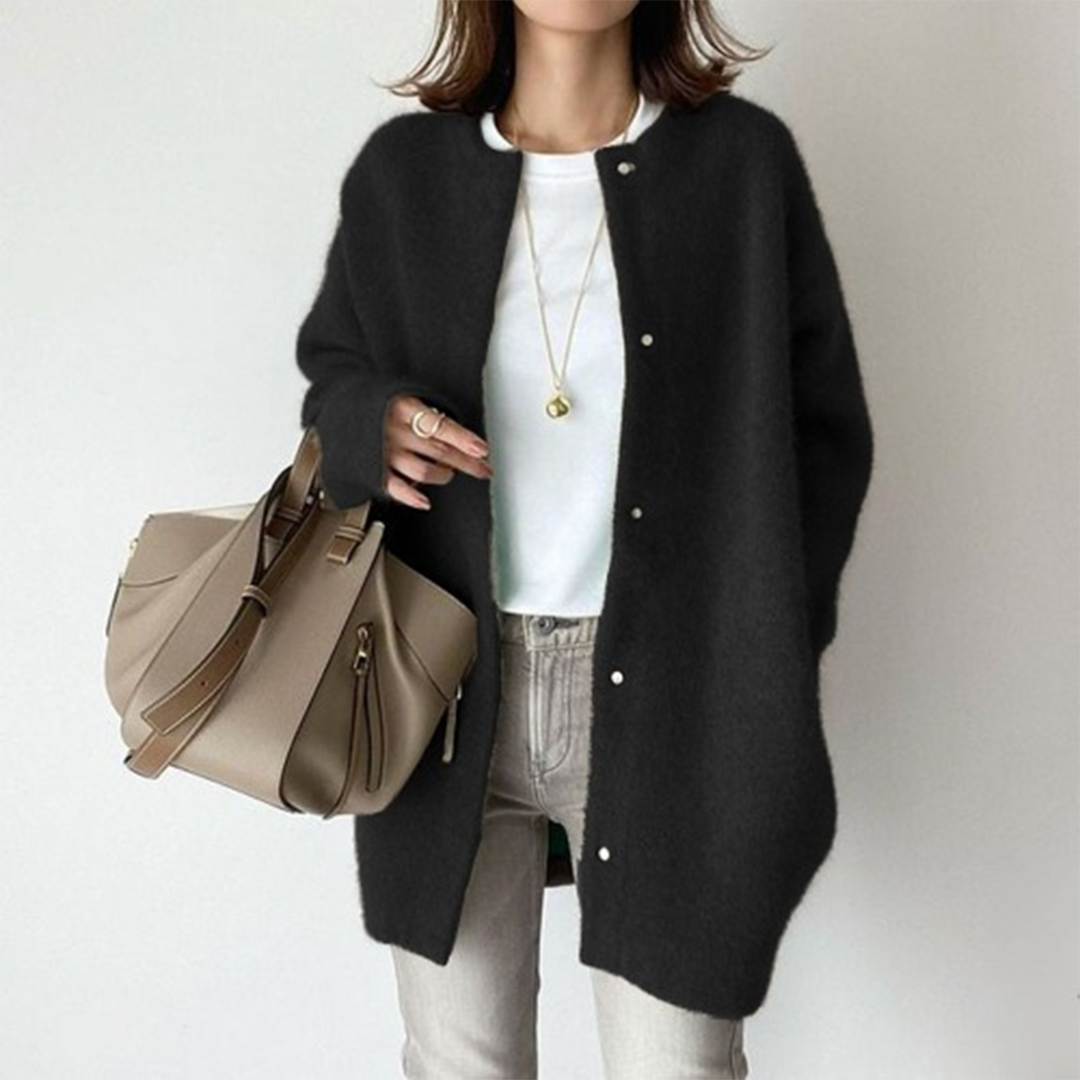 Strickjacke mit Seitentaschen für Damen