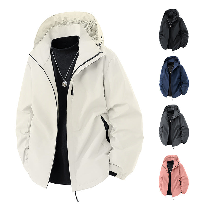 Übergangsjacke mit Kapuze und Meshfutter für Herren