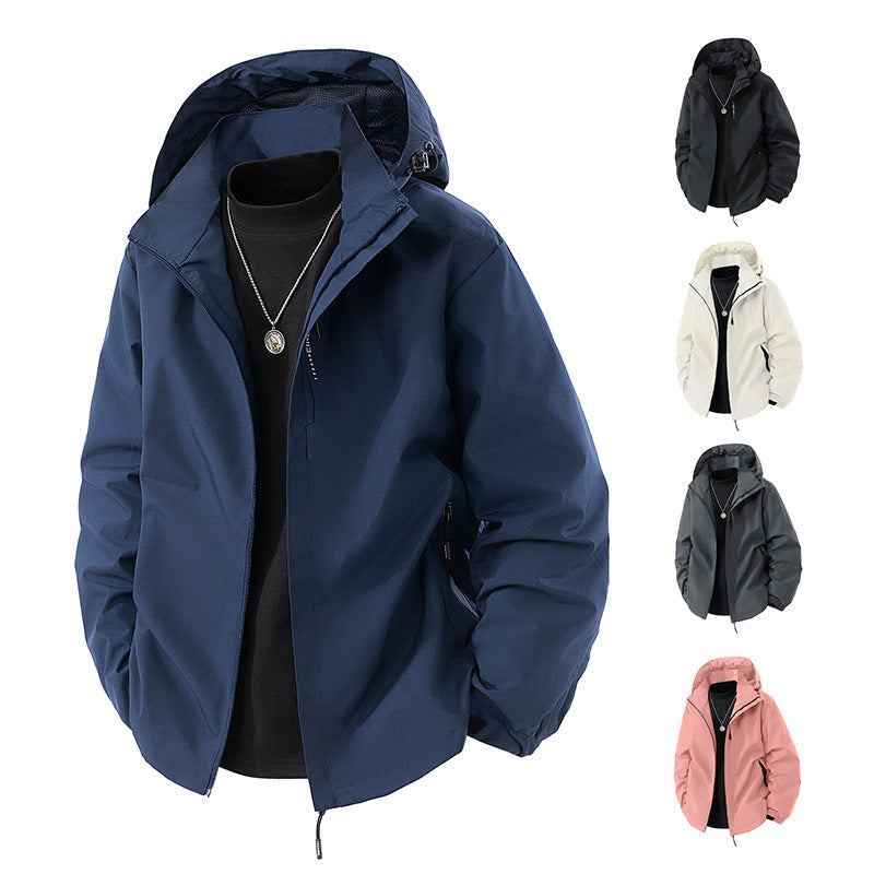 Übergangsjacke mit Kapuze und Meshfutter für Herren