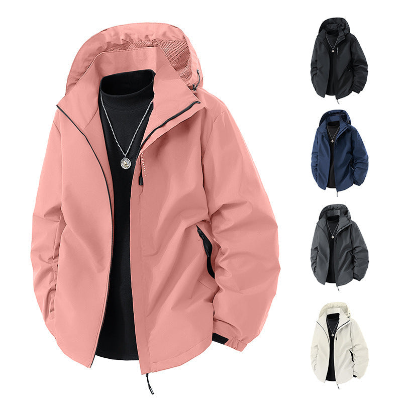 Übergangsjacke mit Kapuze und Meshfutter für Herren