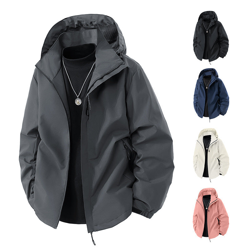 Übergangsjacke mit Kapuze und Meshfutter für Herren
