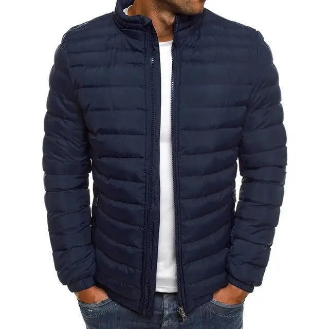 Übergangsjacke mit schlankem Schnitt für Herren - Dunkelblau