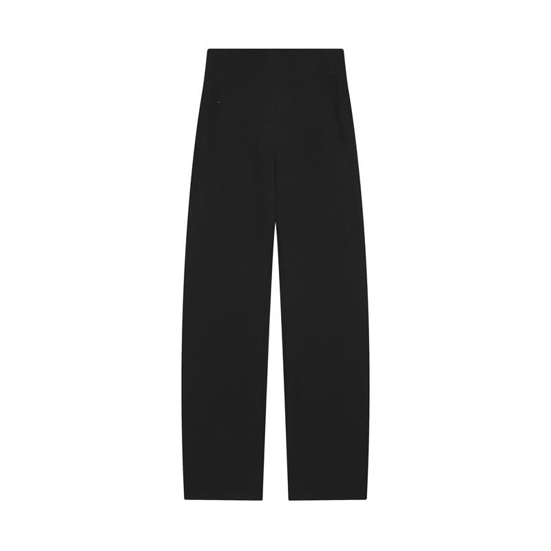 Weite Hose mit hoher Taille und Leistentaschen für Damen