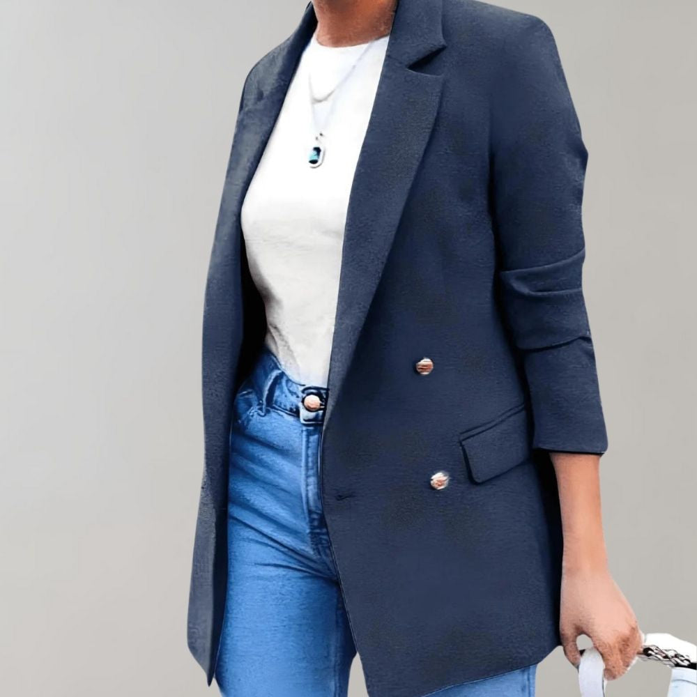 Blazer mit tailliertem Schnitt und Knopfverschluss für Damen