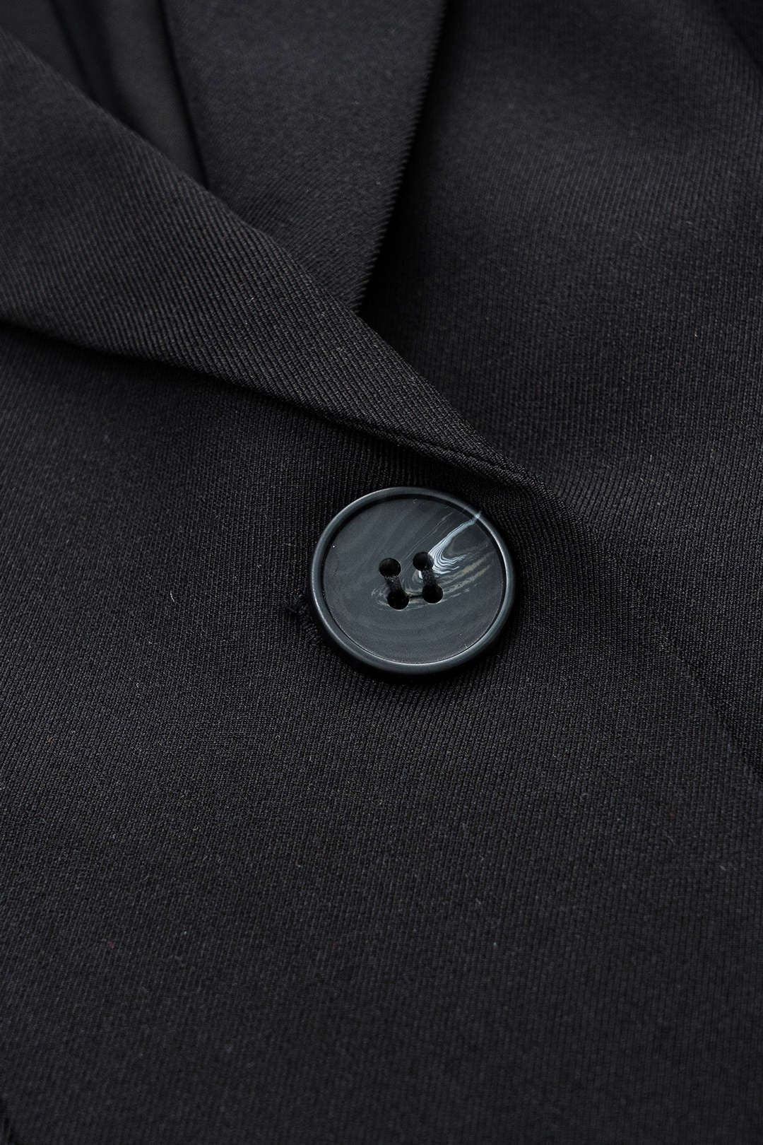Long Tailored Blazer with Welt Pockets - Black