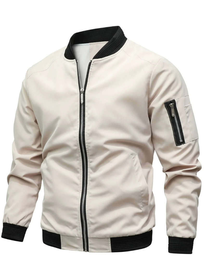 Bomberjacke mit Rippbündchen und Taschen für Herren