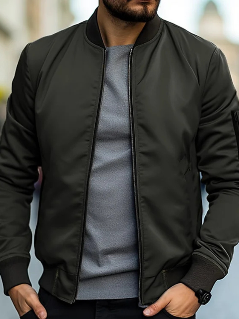 Bomberjacke mit Rippbündchen und Taschen für Herren