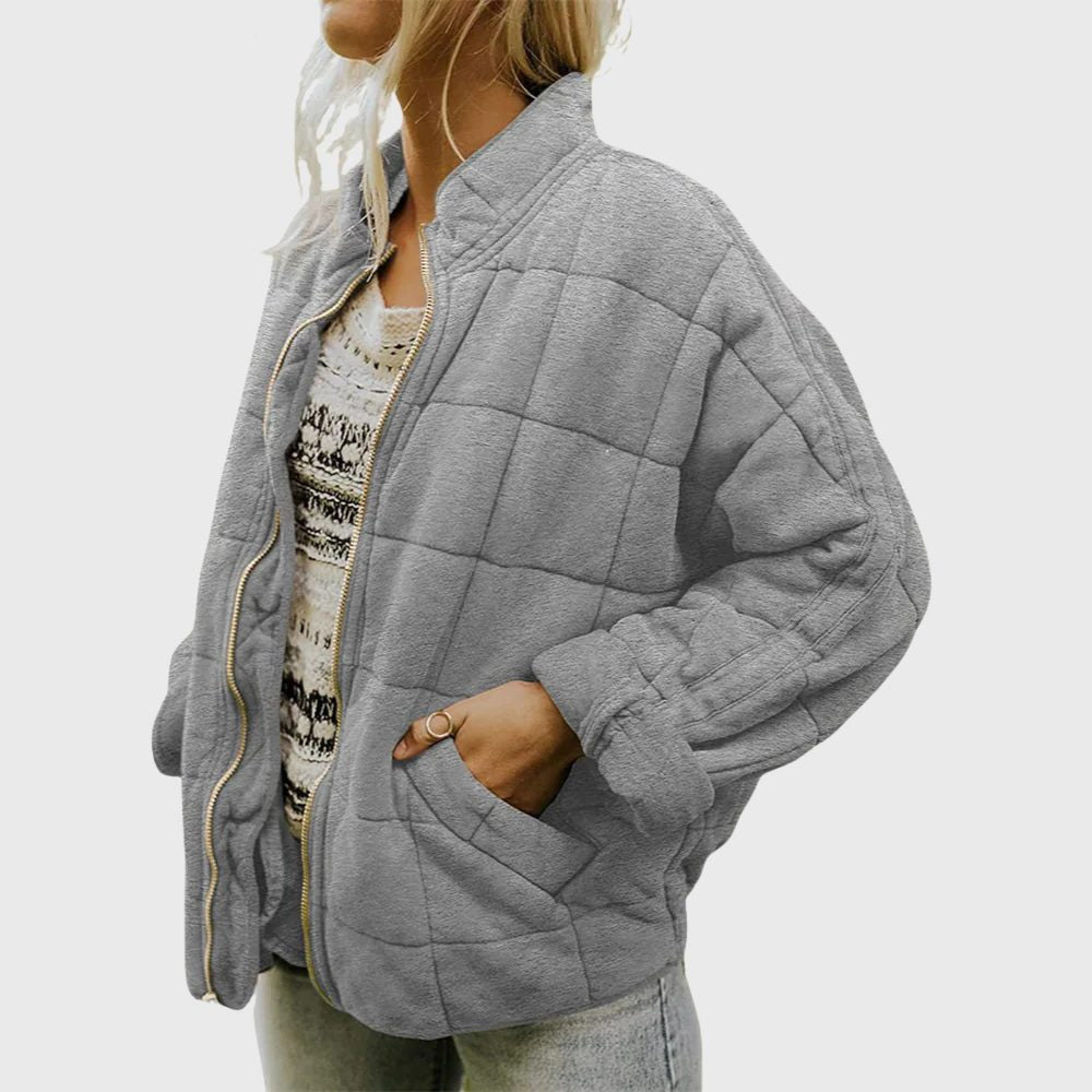 Bomberjacke mit Steppung und weitem Schnitt für Damen