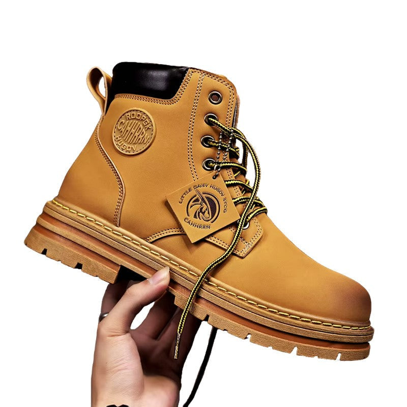 Boots aus Echtleder mit Schnürung für Herren