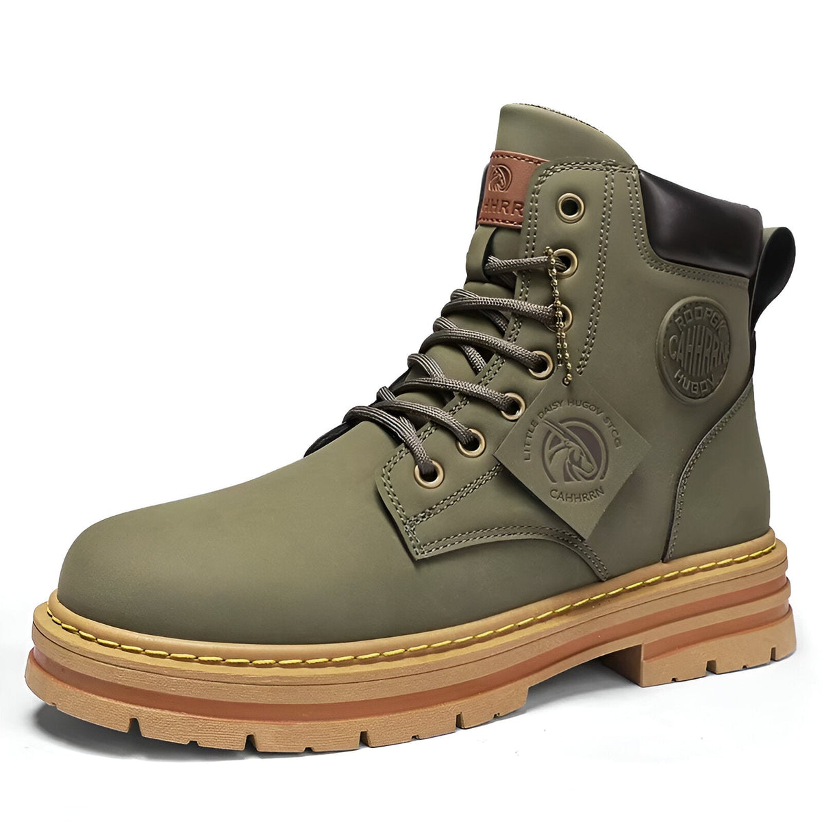 Boots aus Echtleder mit Schnürung für Herren